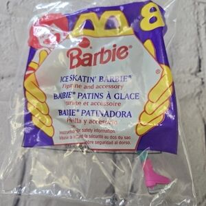 McDonald's Happy Meal 1995 #8 Ice Skatin' Barbie SEALED